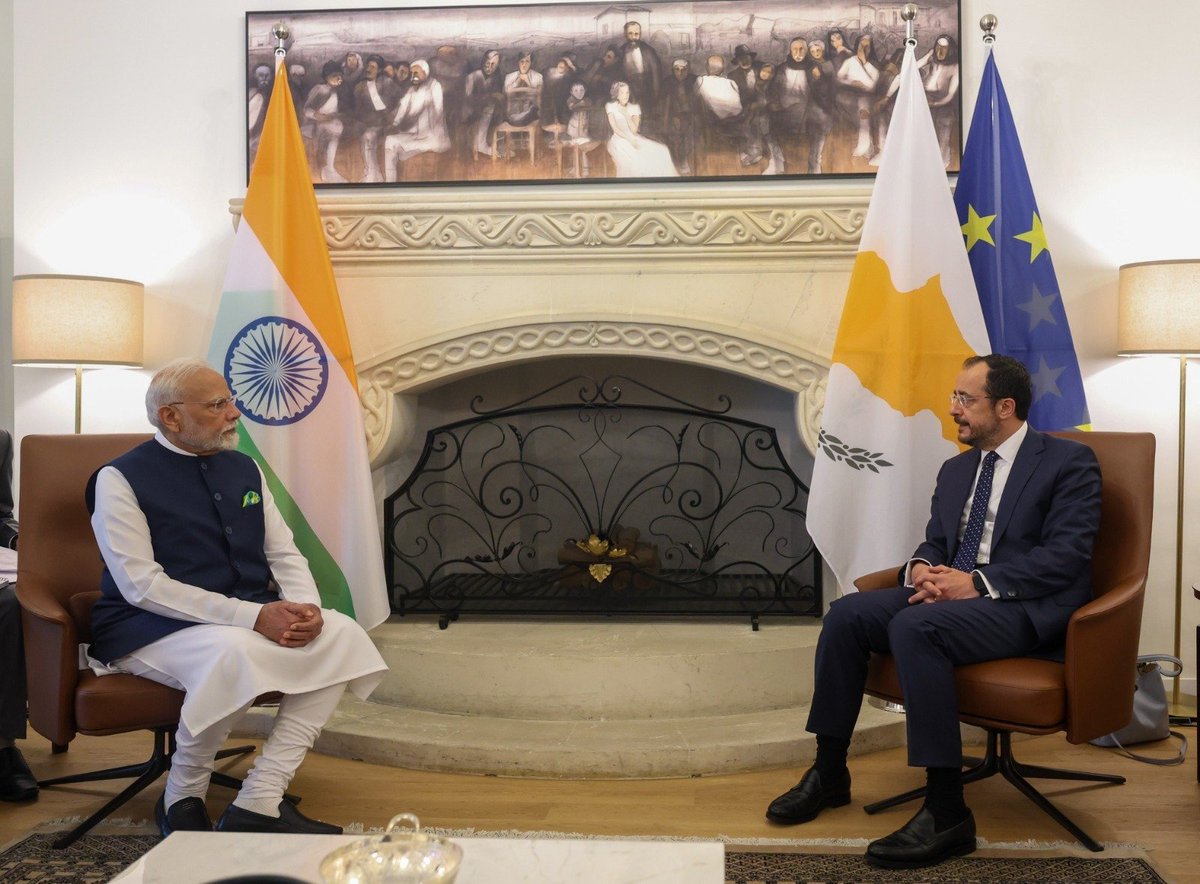 India, Cyprus unveil strategic roadmap; strongly condemn Pahalgam terror attack

Read <a href="/ANI/">ANI</a> Story |
aninews.in/news/world/eur…

#India #Cyprus #PahalgamTerroristAttack