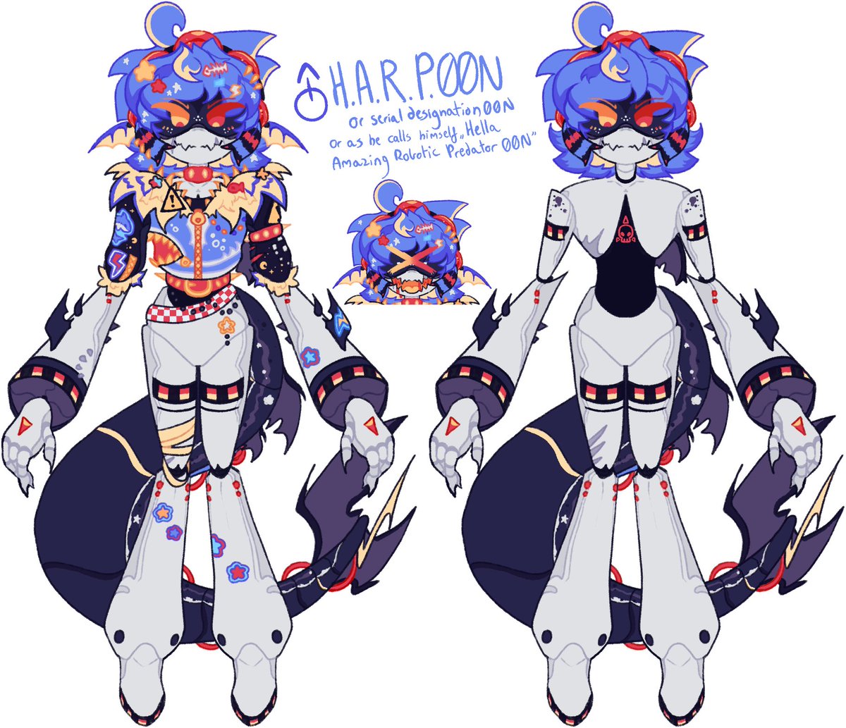 RaptyZips's tweet image. Kinda like how he turned out so imma post him here as well 🦜
I was making this guy for few months now, bit didn't have the motivation to finish him until now bc of art fight
#Oc #Murderdrones #originalcharacter