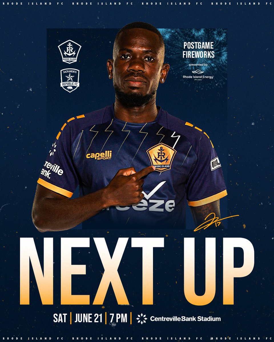 Come for the soccer, stay for the fireworks 🎆 

📆 Saturday, June 21
🆚 Sacramento Republic FC
⏰ 7 p.m. ET
📺 NESN+, ESPN+
📻 790 The Score
📰 bit.ly/43ZnISX
🎟️ bit.ly/3FXNlf0