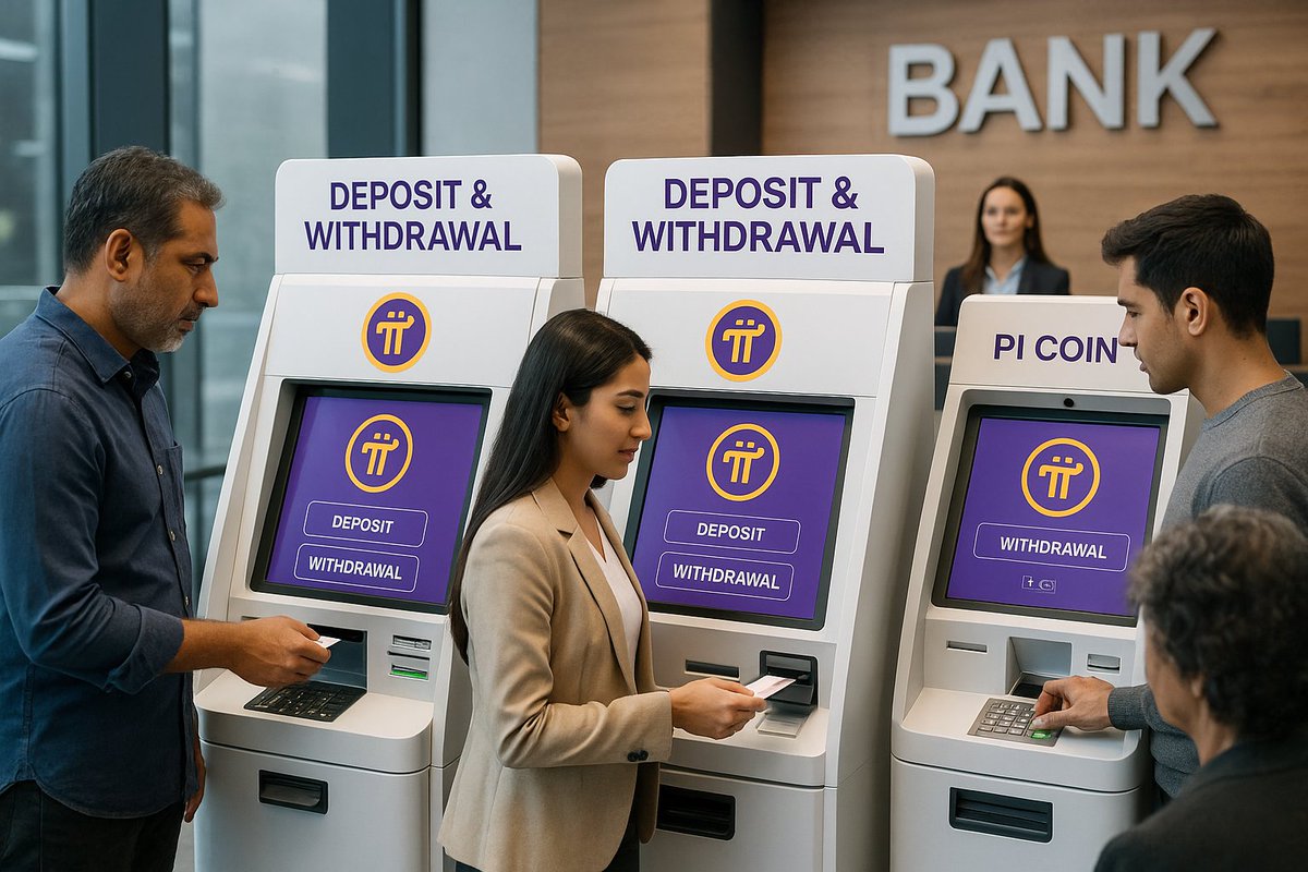 pibrens's tweet image. 💭 A Glimpse of the Future 💭
Hello I’d like to deposit some Pi Coins into my bank account.🔥

Imagine a world where Pi Coin is not just a digital currency,
but an integral part of your everyday banking system.

#PiNetwork #PiCoin #FutureOfBanking #CryptoAdoption #GCV #DIfi