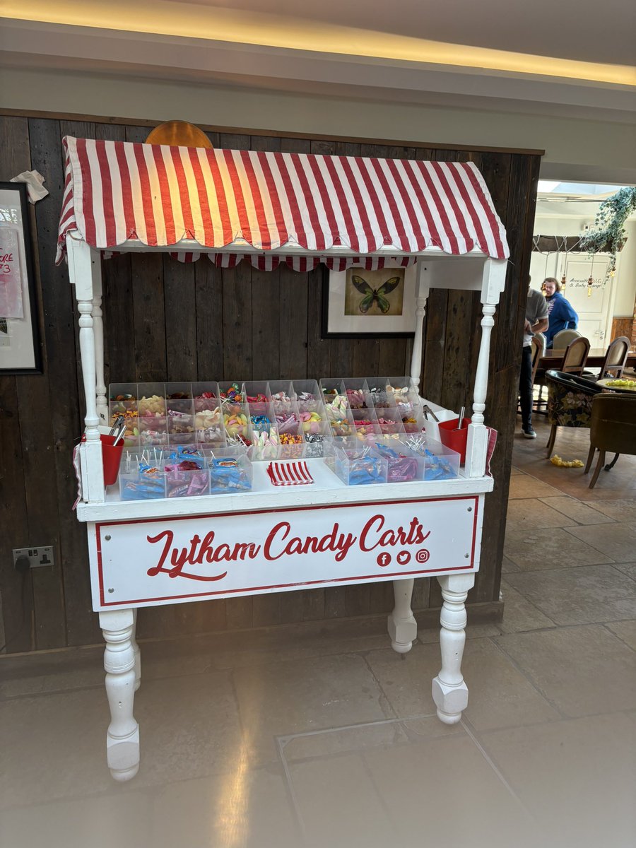 🍭 Candy sweet cart all set for tonight’s staff party in the Eagle at Weeton!