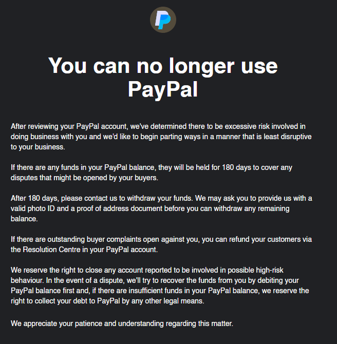 yahikyun's tweet photo. My PayPal is permanently limited without prior warning :) It may be due to the transactions made through my bank debit card to pay artists for c0mmiss10ns

But otherwise, I don't see why my account should be permanently limited when all transactions were made by me @AskPayPal https://t.co/4siAwkPWIN