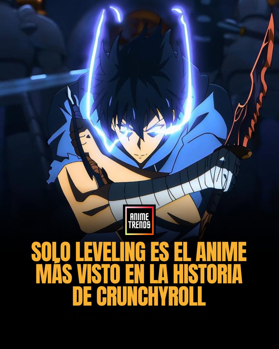Solo Leveling se ha convertido en el anime MÁS VISTO en la historia de Crunchyroll, de acuerdo a los datos de Sony. 🔥
#sololeveling #ANIME