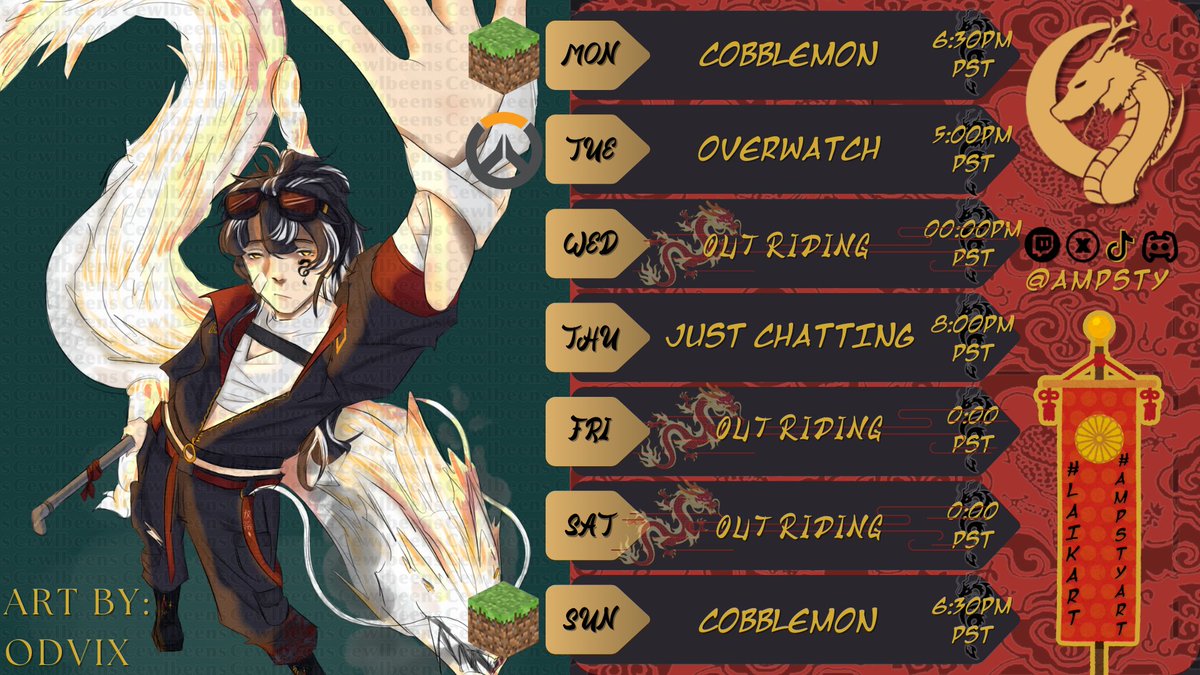 ampsty's tweet photo. 🐉WEEK OF 6/16-6/22
happy pride everyone!!

schedule subject to change :) https://t.co/Yxk4usbWq8