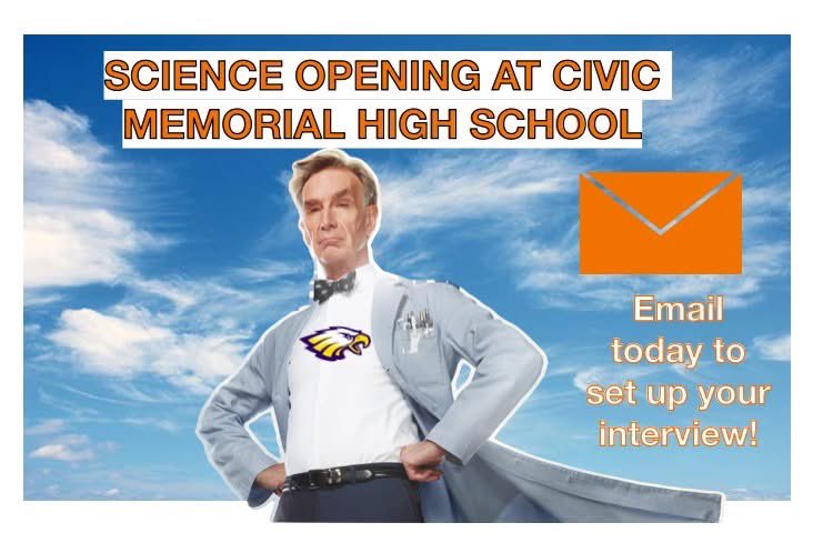 #scienceteachers #k12. Email me at jnewell@bethalto.org for an interview.