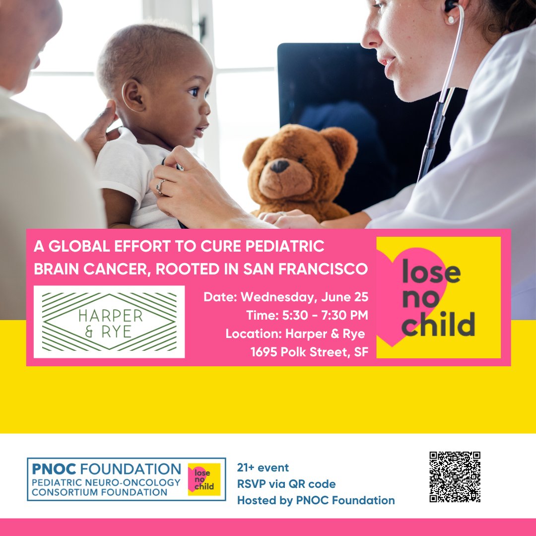 Join us for a fun, casual evening Harper &amp; Roy in San Francisco June 25 to learn more about PNOC's world-class brain cancer research!