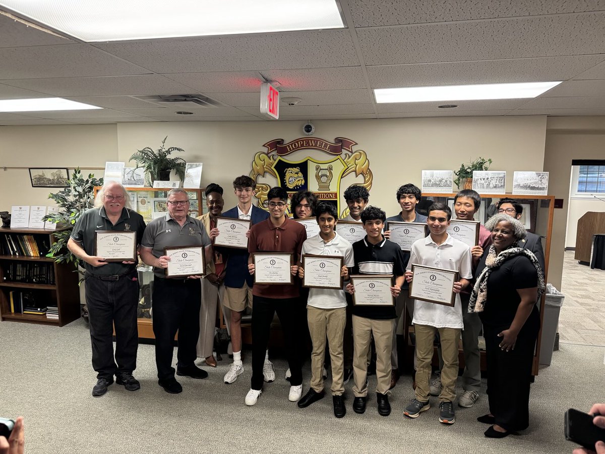 Congratulations to our Boys Tennis team, 2025 Group II State Champions!  They were recognized by our Board of Education tonight for their amazing accomplishment.