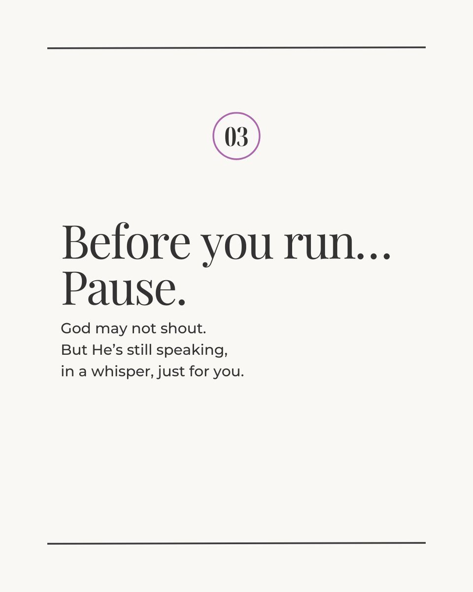 NewMercies_CC's tweet image. Before you run from fear, ask yourself—did I even stop to listen?

God isn’t always in the fire, the wind, or the quake.
Sometimes, He’s in a whisper, meant just for you. Lean in.

#NMCC #BeStillAndKnow #StopRunning #Listen