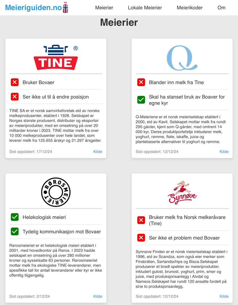 Bruk Meieriguiden.no for å unngå å bli forgiftet av produkter basert på giftige tilsetninger i dyrefôret.