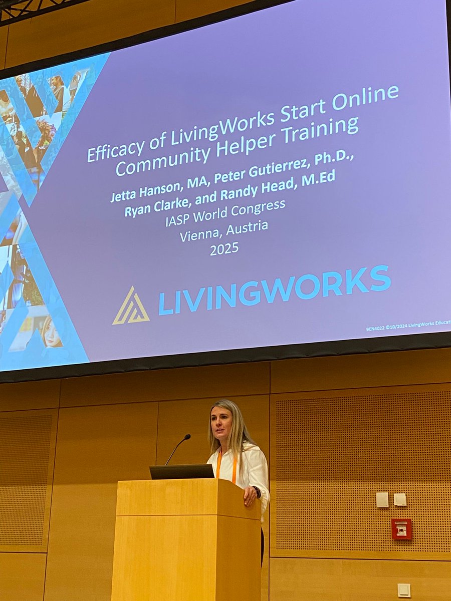 LivingWorksAus's tweet image. 🌍 That’s a wrap on #IASP2025! Honoured to share insights, connect globally and highlight how #LivingWorks ASIST & safeTALK are shaping crisis response & workplace safety. Together, we’re building a #SaferFromSuicide world.
@IASPinfo @MATESConstruct #NetWorkOfSafety