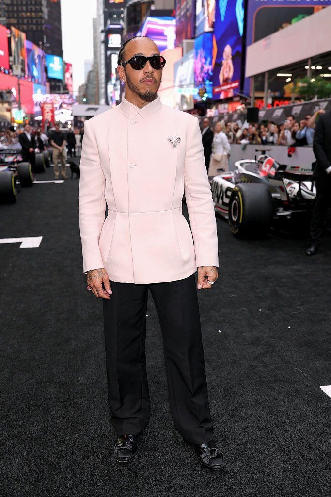 f1_naija's tweet photo. 📸: Lewis Hamilton hits the red carpet at the F1: The Movie premiere in Times Square — style meets speed.
#F1 #F1TheMovie https://t.co/tJIoe0op1f