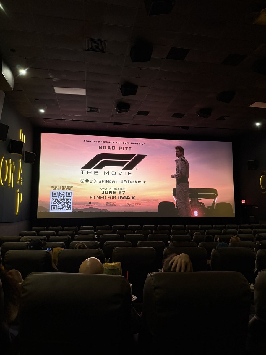 filmstocked's tweet image. Time for one of my most anticipated of the year! @F1Movie #F1TheMovie 🏎️