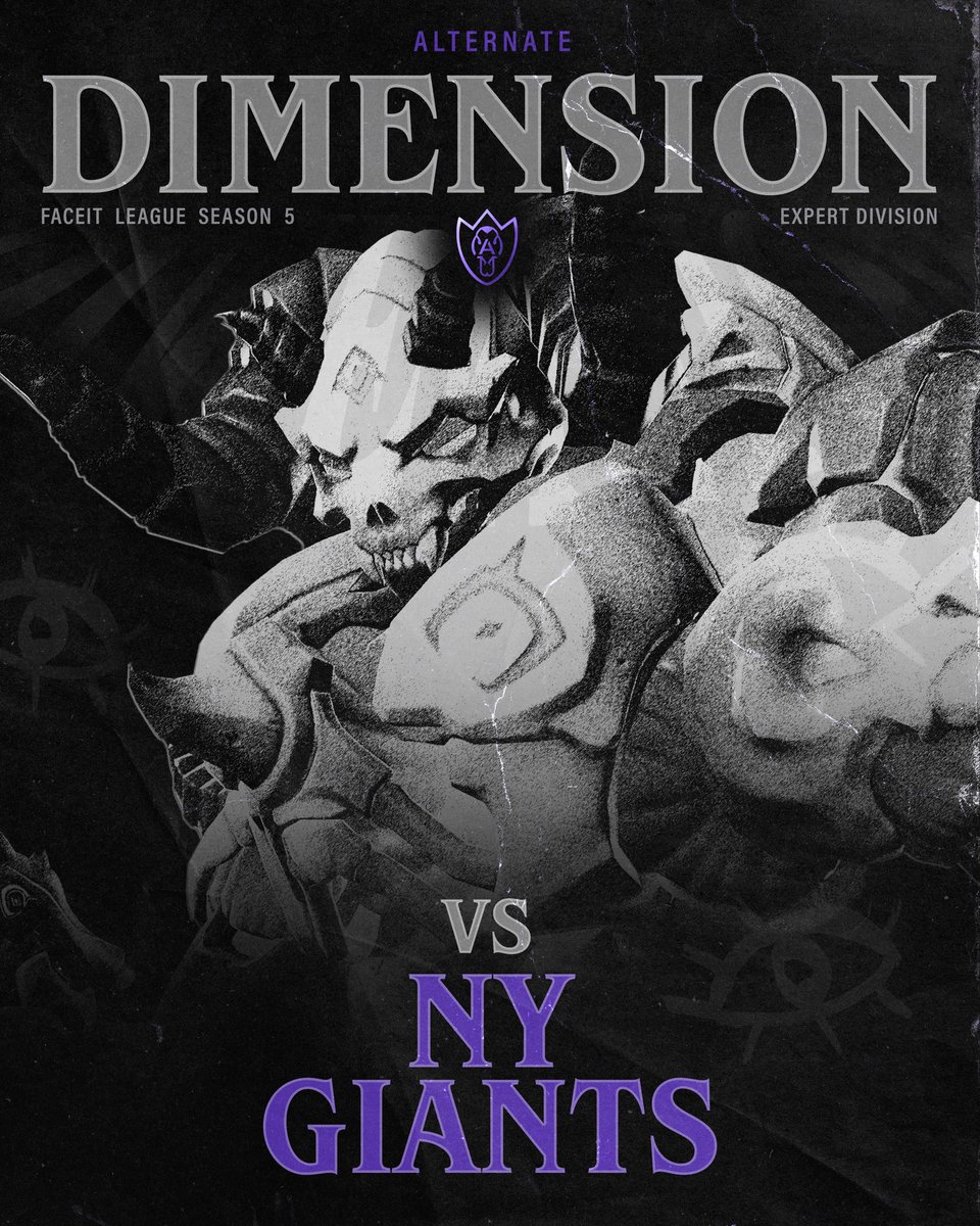 ITS GAME DAY IN FACEIT’S EXPERT DIVISION

They may be giants, but we’re from another dimension 😏

#SealTheRift #AlternateEsports
