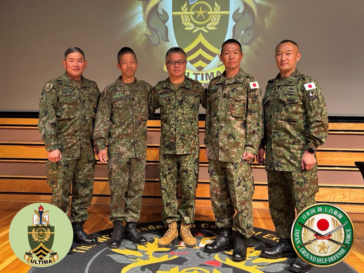 Japan_GSDF's tweet image. 🇺🇸🇯🇵WO Watahiki, Sergeant Major of #JGSDF, attended US Army Sergeants Major Academy (#USASMA) graduation ceremony. The ceremony was grandly held with a large number of senior enlisted leaders from various countries in attendance on 8 JUN 2025.
Following the graduation ceremony,