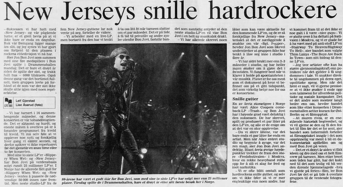 FighterSuch's tweet photo. New Jersey Syndicate Tour in Norway 1988 &amp; 1989 https://t.co/QORDPez8Oj