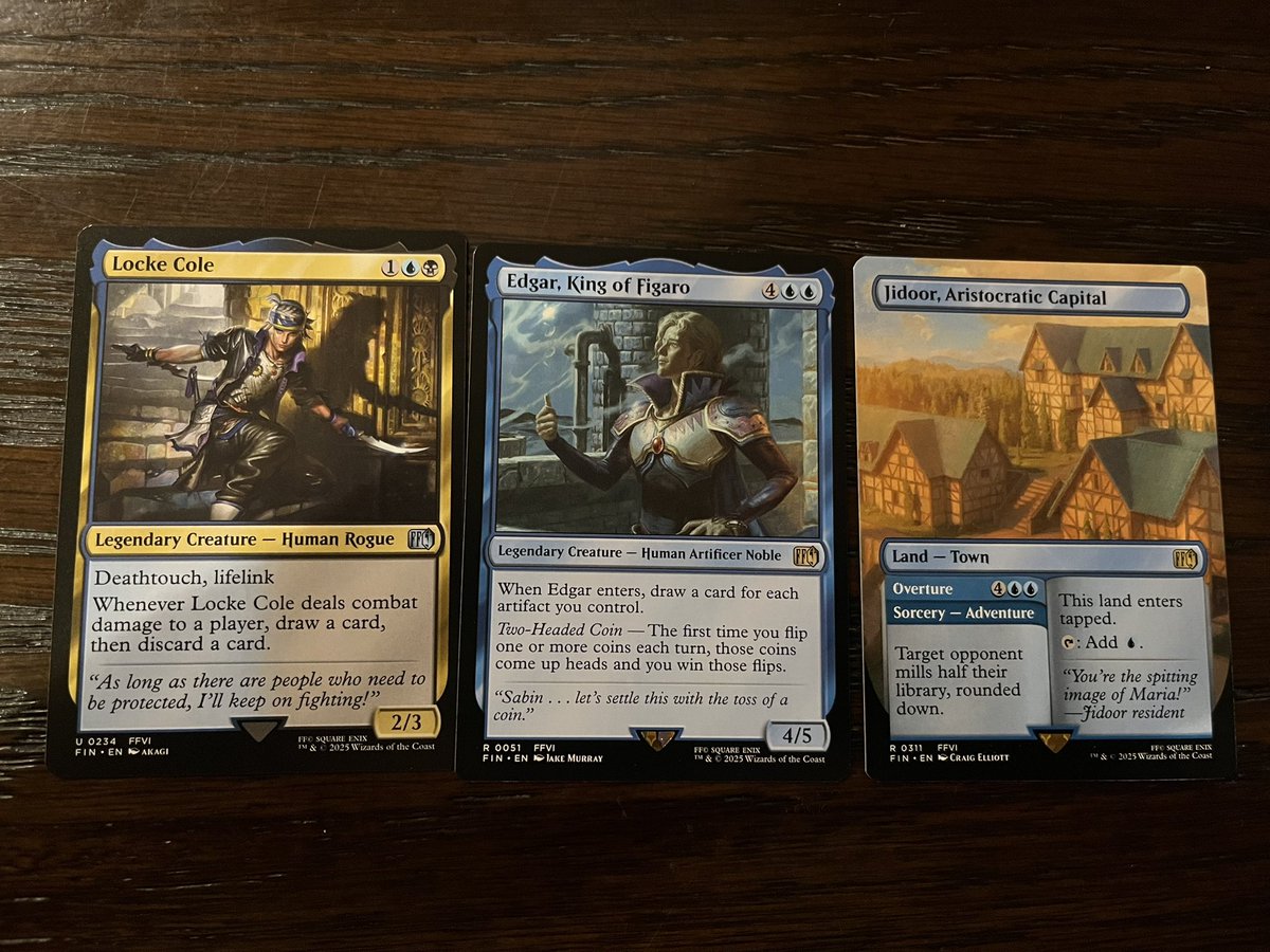 First pull from the box today landed 3 cards from my favorite RPG and favorite protagonist-thief