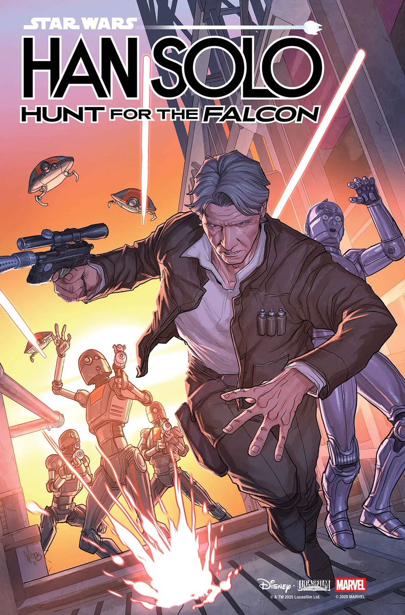 youtini_us's tweet photo. 🚨 BREAKING 🚨 

HAN SOLO: HUNT FOR THE FALCON Announced!

“After enlisting a less than enthusiastic Chewbacca, the duo embarks upon a quest to reclaim the greatest ship in the galaxy.”

Issue #1 arrives September 3rd! https://t.co/6iDwGuAusS