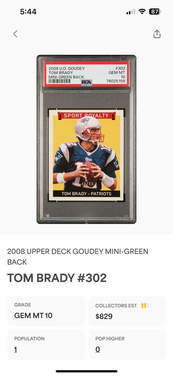GloriousMattB's tweet photo. @SimmosSigs @cardking32 Solo Helix $65
Brady /88 Pop 1 $500
Brady /25 (won’t gem) $125
Henry Player Used /25 $60
Mahomes RC /399 $125
Montgomery NT RC RPA /25 $75

Shoot me a lot price if you’re interested! https://t.co/pctGG9mQiz