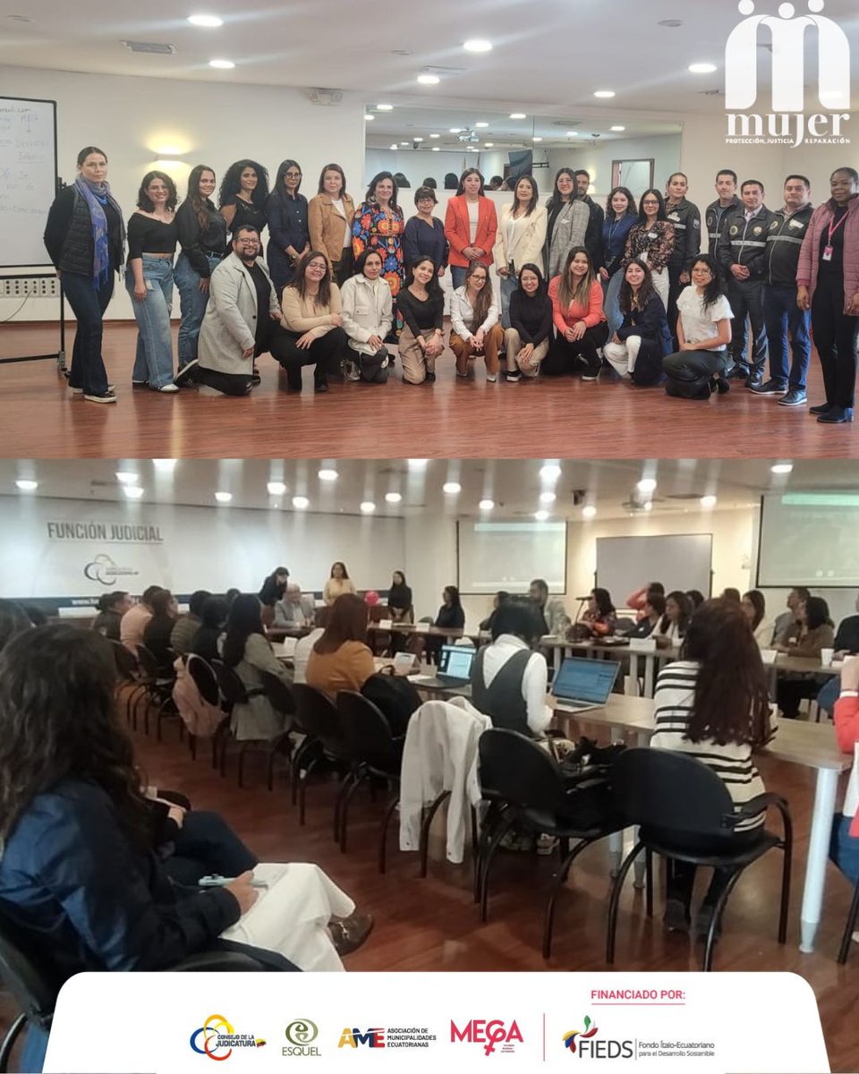 Proyectomujerec's tweet photo. 1/2 La Mesa de Justicia y Género, Niñez y Adolescencia  Quito analizó el modelo para mejorar el sistema de atención a víctimas de VBG.  Iniciativa del #ProyectoMUJEREC, en consorcio con @CJudicaturaEc  @FundacionEsquel @AMEcuador @MEGA_MujeresEC , financiado por
@FIEDSprograma https://t.co/jiQgrVDvh9