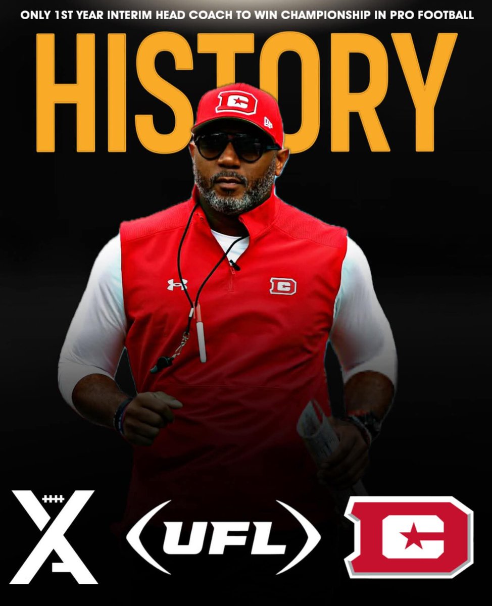 History Made 🏆 Shannon Harris becomes the first Interim Head Coach in pro football history to win a championship during his interim year

A legendary finish to an unforgettable season 🔥