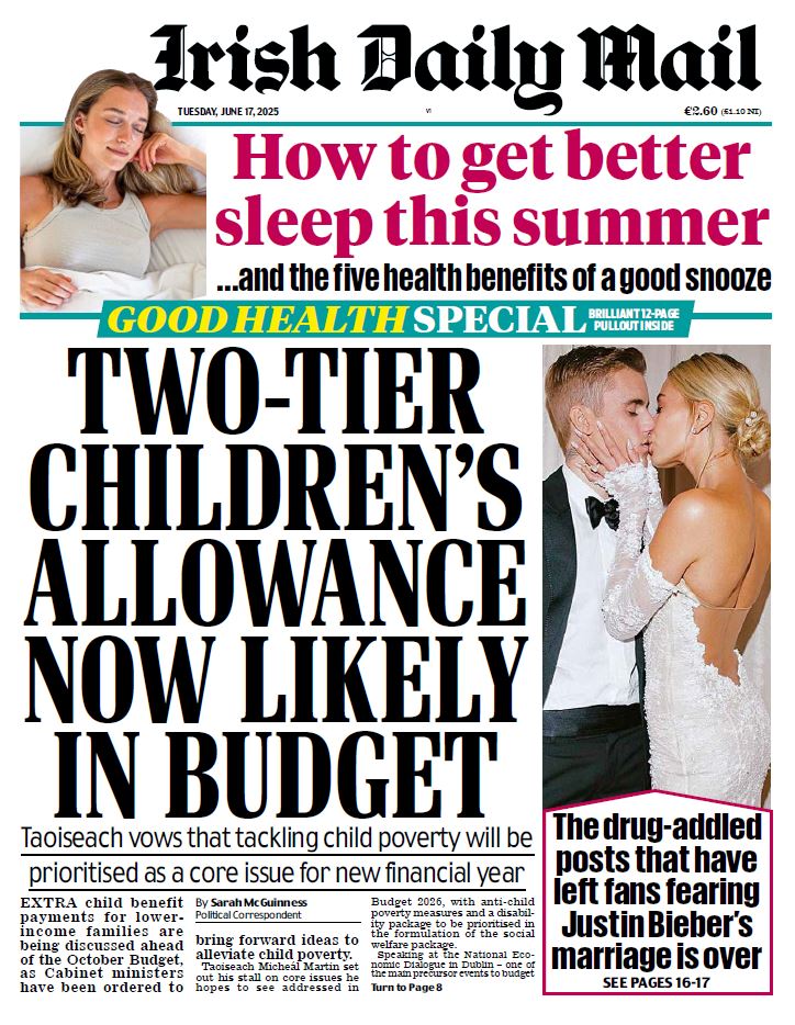 Don't miss your fantastic Good Health pullout every Tuesday in the Irish Daily Mail!