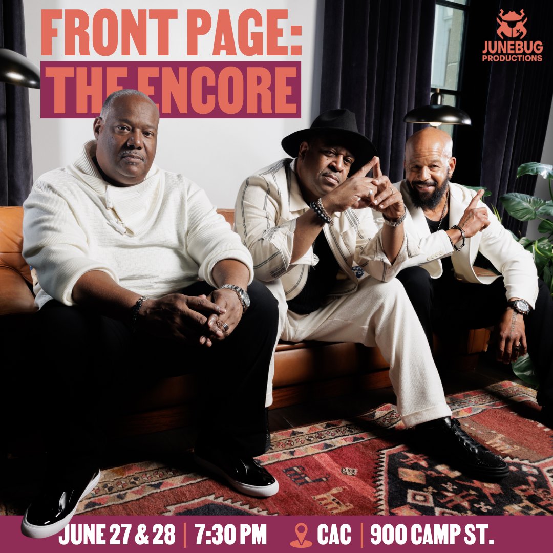 JunebugNoLa's tweet photo. Front Page: The Encore premieres NEXT WEEK! Learn more and get tickets here: https://t.co/2pdgKzrR0n https://t.co/yfBY2f9rAK