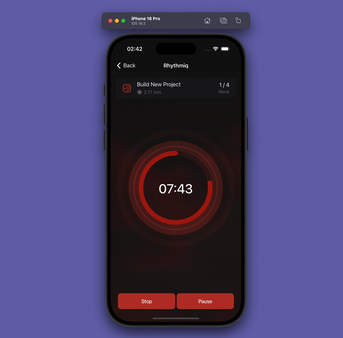 igor__code's tweet photo. Just dropped my indie app Rhythmiq – a clean Pomodoro timer with mood tracking &amp; calming vibes.
If you give it a go and like it, a tiny review would mean a lot 💛
📲 https://t.co/Yc0dQTWqnS

#buildinpublic #iosdev #indiehackers https://t.co/TsrhoRWiYP