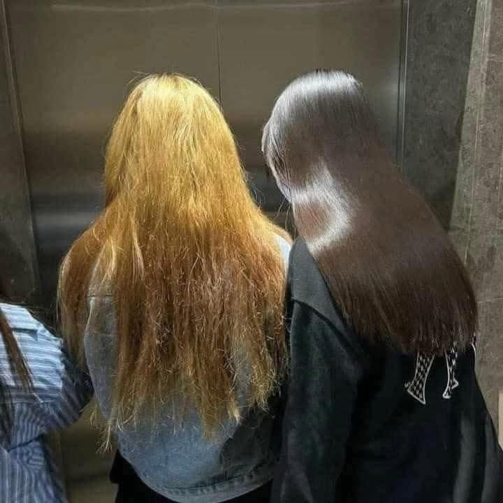 si pensas teñirte, mira esta foto