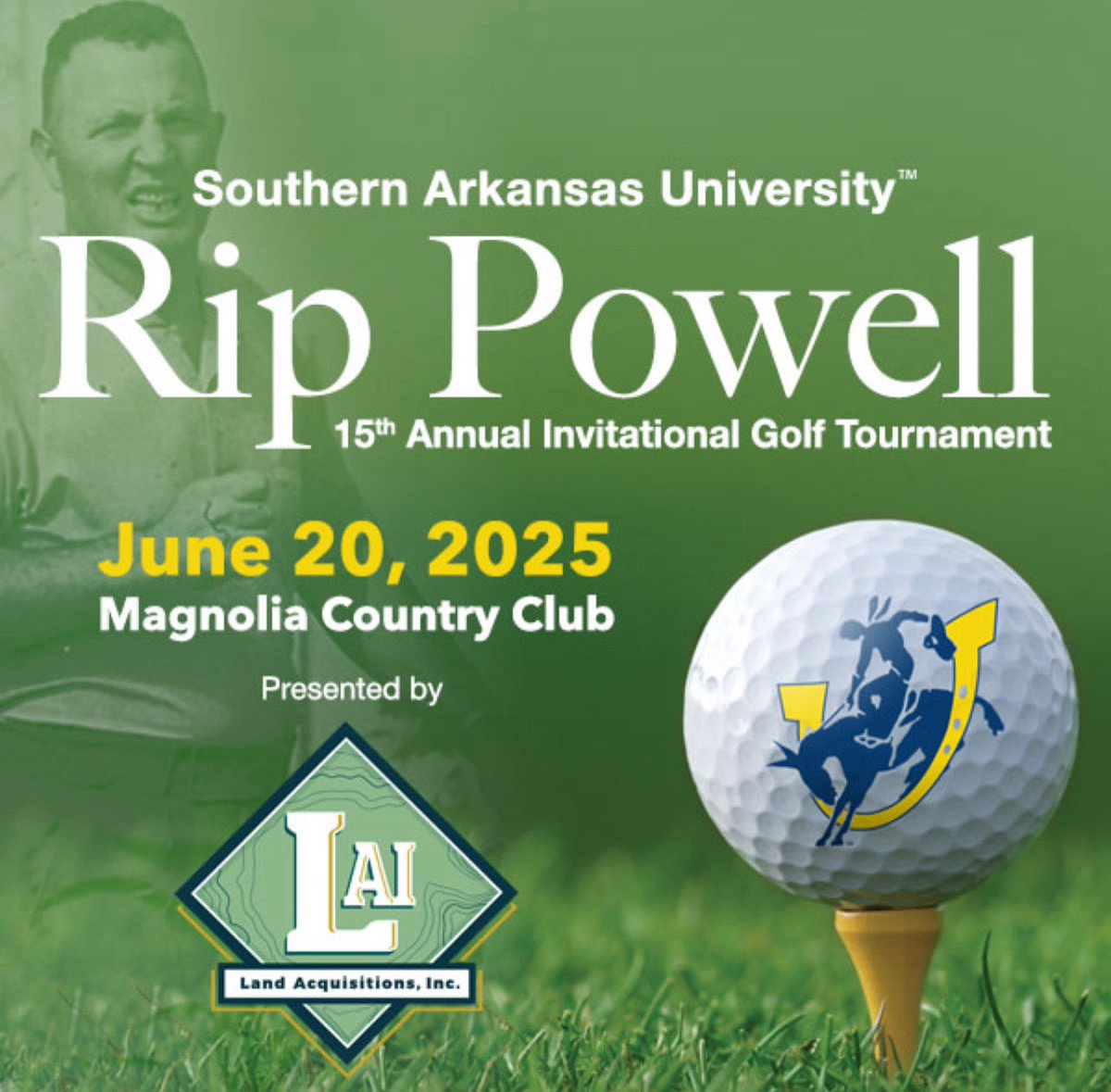𝑴𝑼𝑳𝑬𝑹𝑰𝑫𝑬𝑹 𝑪𝑶𝑼𝑵𝑻𝑹𝒀‼️⛳️

📢 There are still plenty of AM and PM flight spots available for the 15th Annual Rip Powell Invitational Golf Tournament on Friday, June 20‼️

🔗 Visit saualumni.com/RipPowell to register your team or sign up as a sponsor‼️