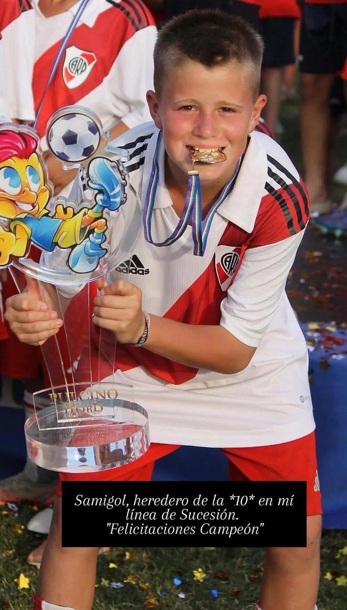 danibrizuelaof's tweet photo. Felicito a Samigol, por ser elegido el mejor jugador del Torneo PULCINO D'ORO 2025 de Italia https://t.co/0Jvwv7xHyD