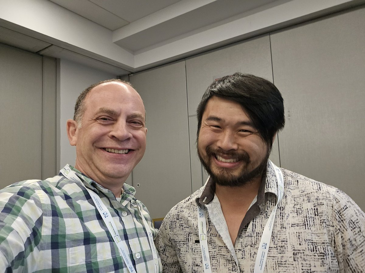 Excited to announce that I’m now a presenter alongside <a href="/howie_hua/">Howie Hua</a> at the NCTM/NCTE Joint Conference!"
I didn’t present with him or anything—I just attended his session and took a selfie. But I am presenting tomorrow, so technically we’re conference colleagues. #litmath25