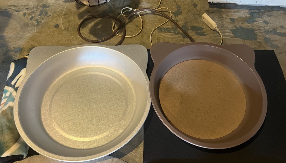 猫鍋も冬から夏仕様へ😄大変に助かった、冬用猫なべ♪