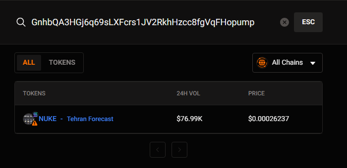 accsbit_'s tweet photo. This coin launched now and it might be a RUG💀
Avoid betting on this one!
📈 Token: $NUKE
📍CA: GnhbQA3HGj6q69sLXFcrs1JV2RkhHzcc8fgVqFHopump

✅Calling GEMs Here : https://t.co/DHjpzgLhAf https://t.co/TNEDph1sHD