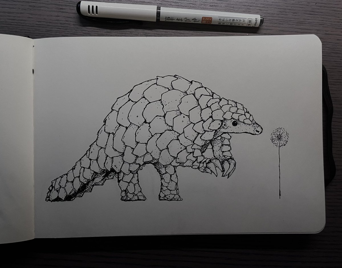 nyaausea's tweet image. im too scared of trying to do human portraits so ill just keep filling my sketchbook with animals instead..