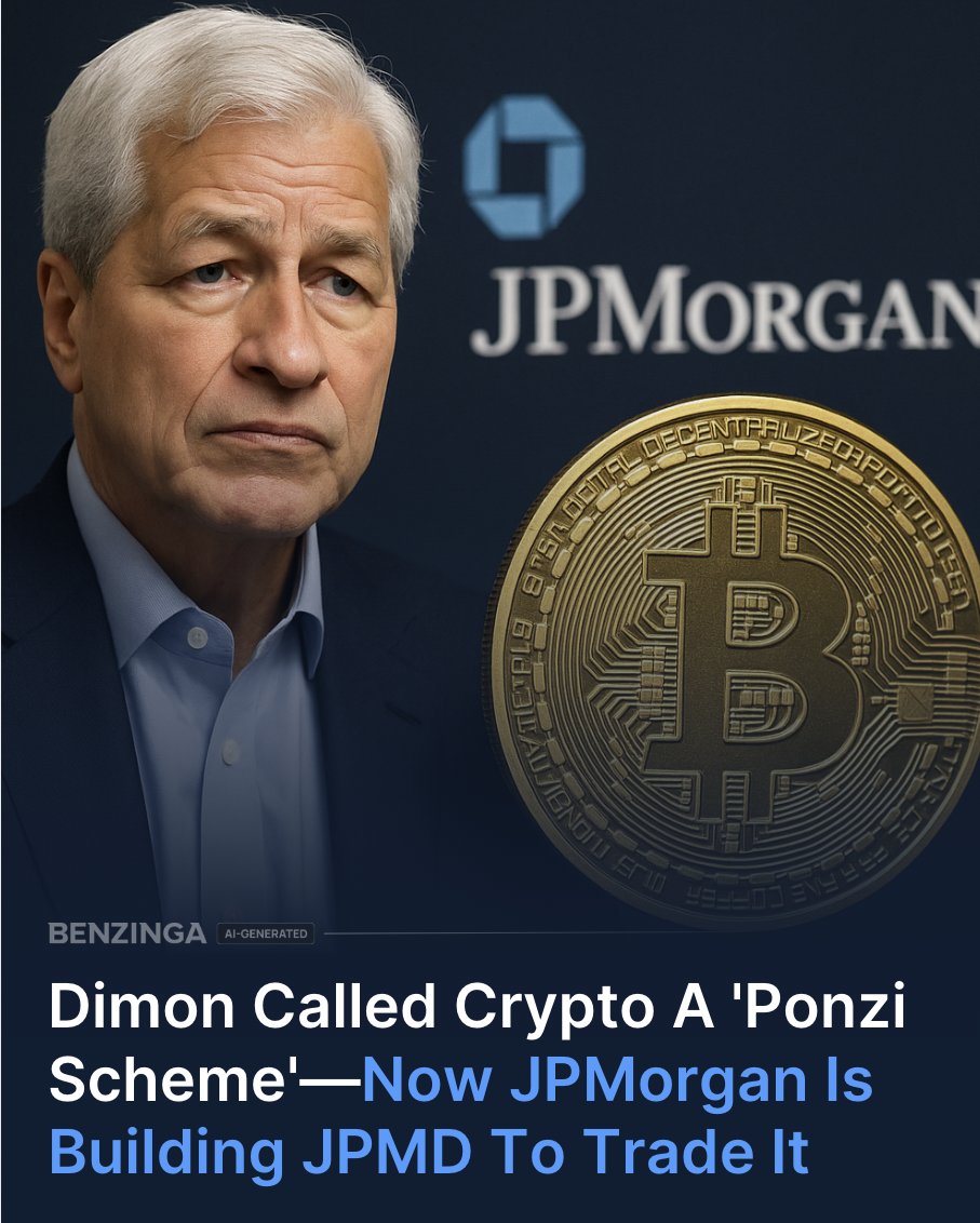 Jamie Dimon once called crypto a “Ponzi scheme,” but now JPMorgan is  quietly building JPMD—a platform aimed at trading, issuing, and  transferring digital assets. A new trademark filing shows the bank is