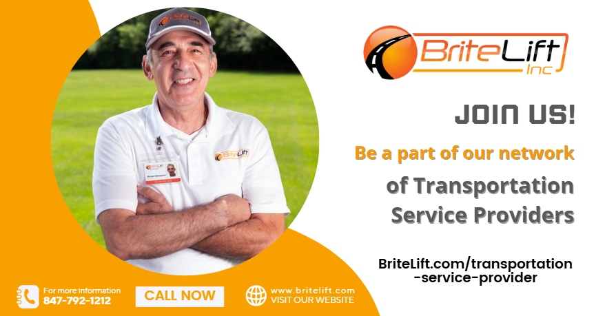 BriteLift's tweet photo. Are you a transportation service provider passionate about accessibility and care? Join BriteLift’s network to grow your business &amp; make a difference. https://t.co/Rv6aWki4Rc  

#PartnerWithBriteLift #AccessibleTransportation #TransportationNetwork #ChicagolandProviders https://t.co/kvpLhbdA6T