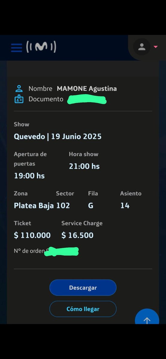 Agusmamoneok's tweet photo. @Priscilailinpe @0diolosdomingos Vendo entrada para el 19/06 al costo!! Wsp 1169600242 https://t.co/mVKjLRrZ0x