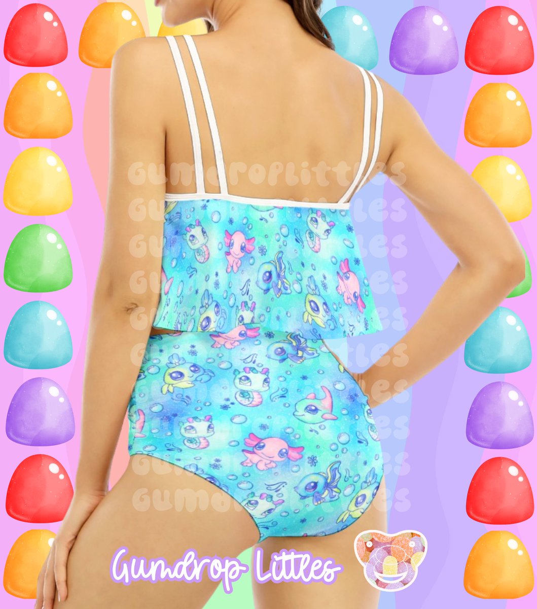 gumdroplittles's tweet image. New swimsuit drop!🍭
You’ll slip right into little space wearing our cute &amp;amp; playful swimsuits. Come visit our Etsy shop etsy.com/shop/Gumdropli… 
 for little space bliss.
🍼Repost for a discount code. 
#adultbaby #abdl #littlespace