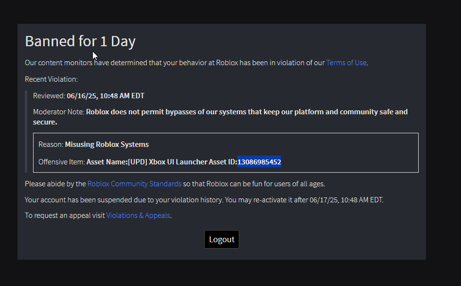 LuaWiz's tweet image. Xbox UI Launcher might genuinely be gone forever at this point. The original 2018 place with 8k visits got taken down, and they wouldn't let me up that place back up. I had to make a new place following the correct guidelines. (1/2)
#robloxhelp #RobloxDev