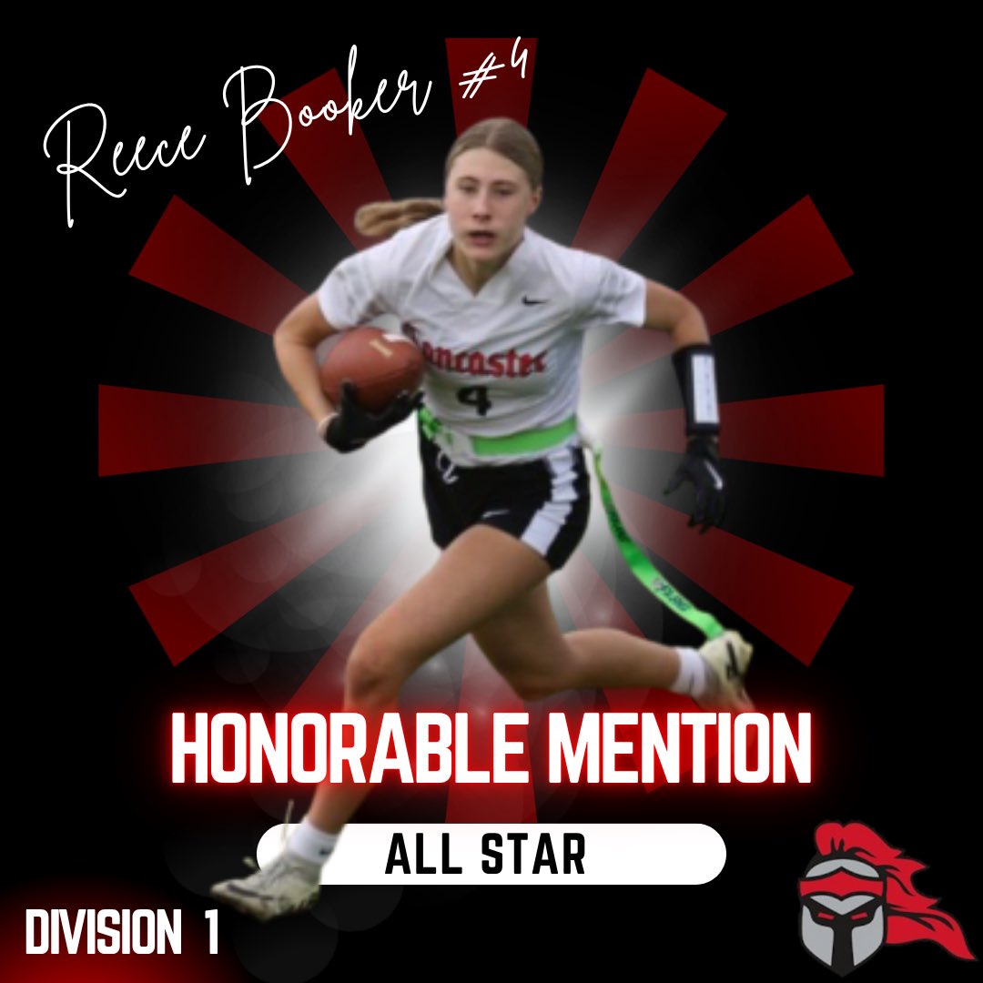 Congratulations to our Division 1 Honorable mention Allstar. #17 - Captain Katie Kruczkowski &amp; # 8 Reece Booker. <a href="/LHS_Athletics1/">Lancaster Athletics</a>