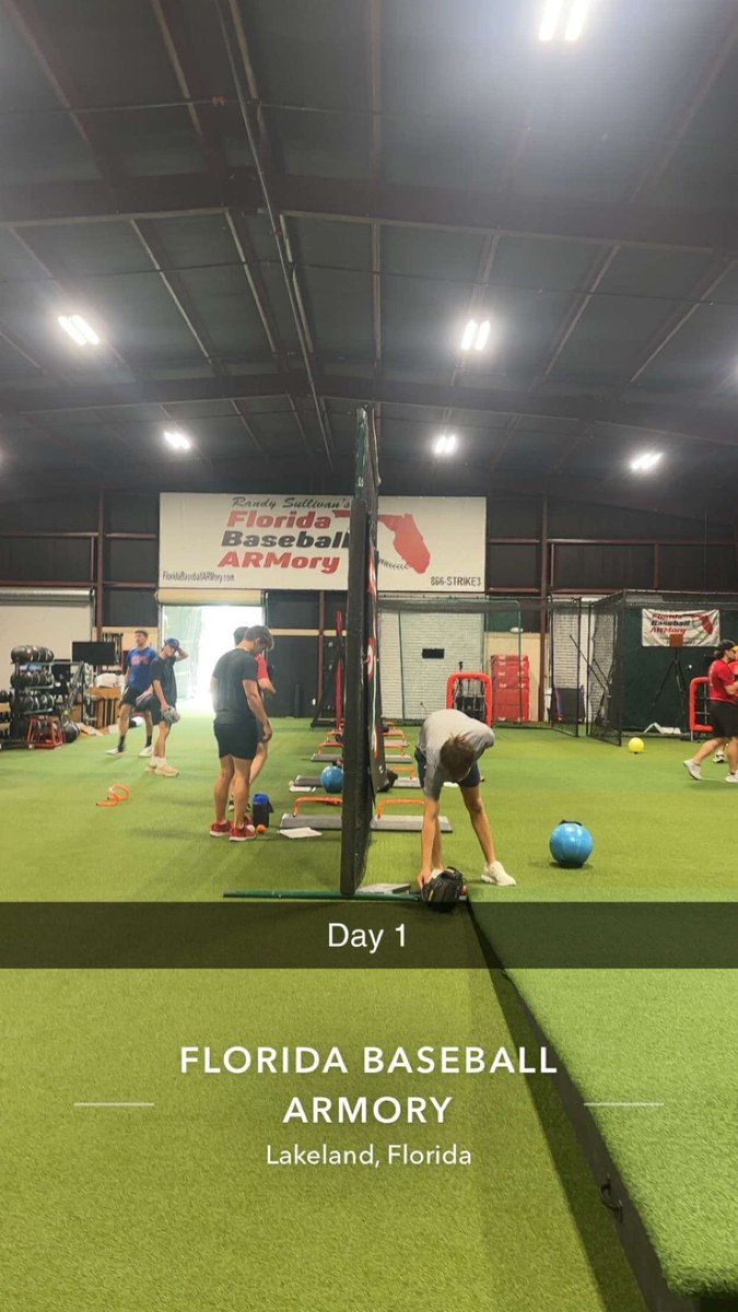 Blake Bowman (@blakebsbl) on Twitter photo Getting some work in at The Florida Baseball Armory
June 16 - July 17th
<a href="/PRU334/">JD Pruitt</a>
<a href="/CoachZLBW/">Zavier Phillips</a>
<a href="/CraneZachary/">Zachary Crane</a>
<a href="/AndrewTubb99/">Andrew Tubb</a>
<a href="/ArmoryFlorida/">Florida Baseball ARMory</a> Getting some work in at The Florida Baseball Armory
June 16 - July 17th
<a href="/PRU334/">JD Pruitt</a>
<a href="/CoachZLBW/">Zavier Phillips</a>
<a href="/CraneZachary/">Zachary Crane</a>
<a href="/AndrewTubb99/">Andrew Tubb</a>
<a href="/ArmoryFlorida/">Florida Baseball ARMory</a>