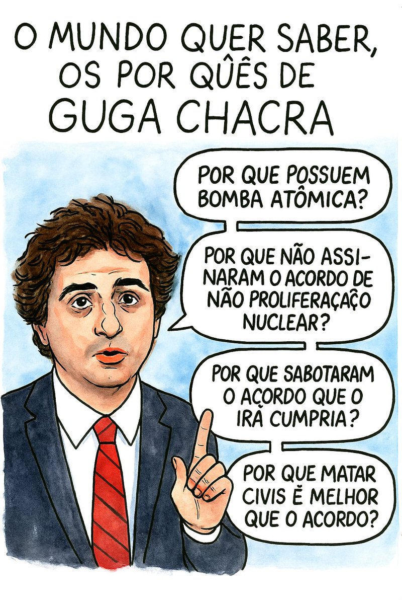 O mundo quer saber, os por quês de Guga Chacra! 
Globo censura