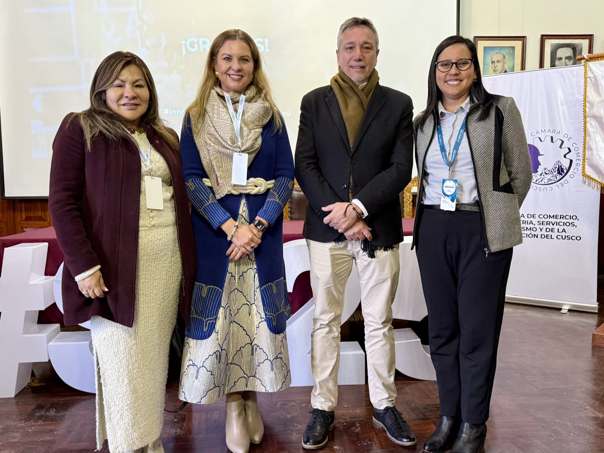 El primer día de la Semana de Innovación de <a href="/ConcytecPeru/">Concytec Perú</a> en Cusco 🇵🇪conversamos sobre la innovación agroindustrial, energía y sostenibilidad