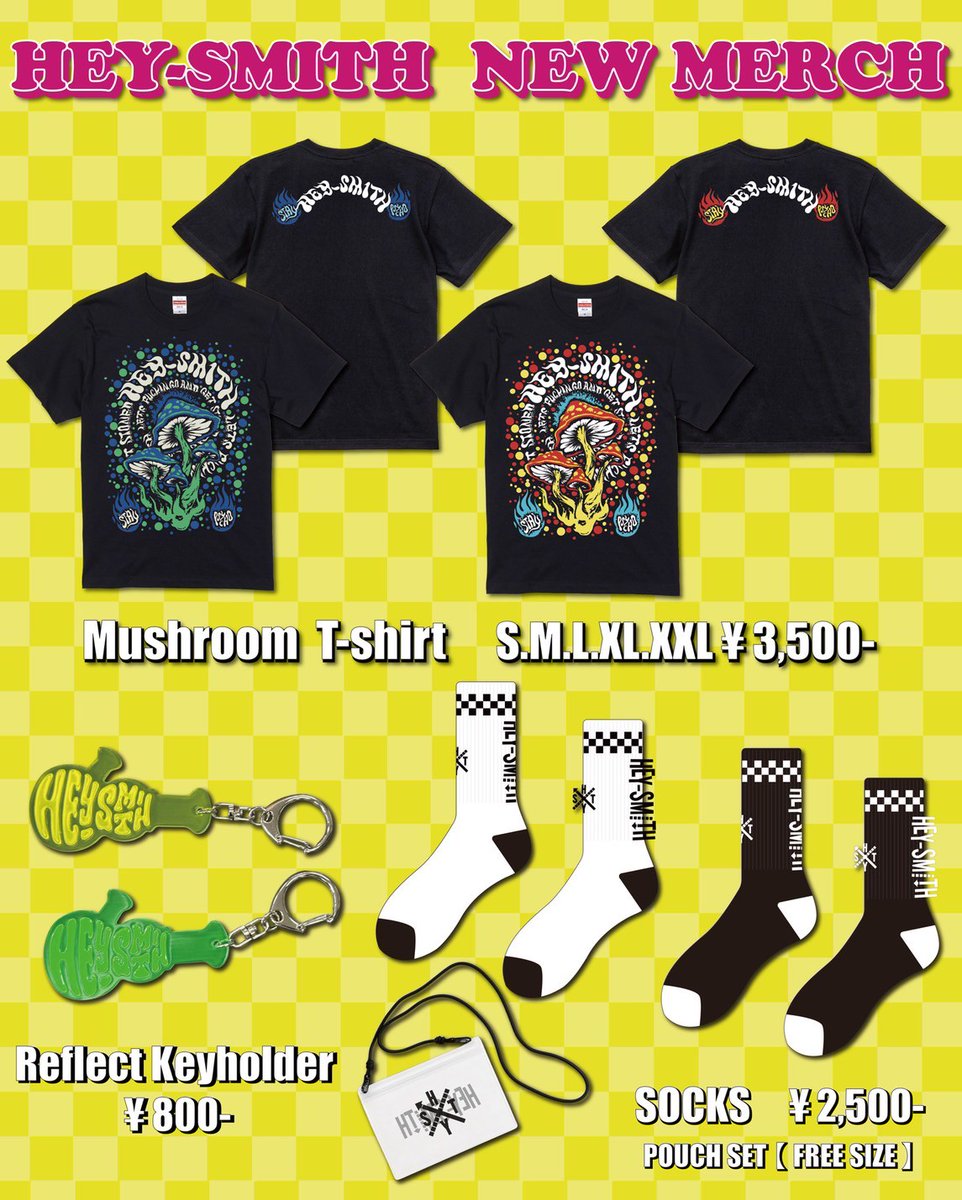 【ライブ情報】

本日6/19(木)奈良EVANS CASTLE HALL
ROTTENGRAFFTY “わびさびTOUR”
OPEN 18:15 / START 19:00
Thank you SOLD OUT!!!!

HEYちゃんグッズは、
開場から販売します。