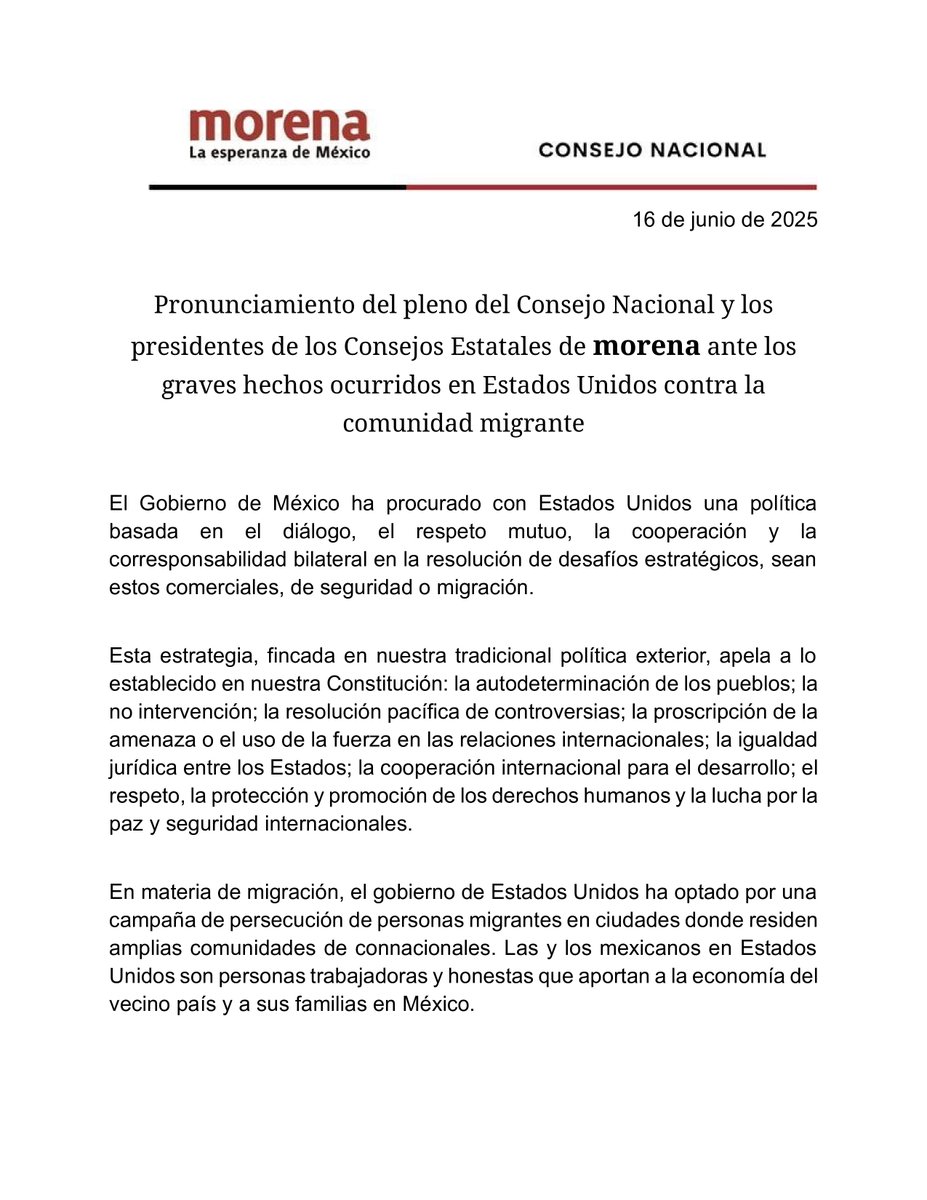 Consejo Nacional de Morena tweet media