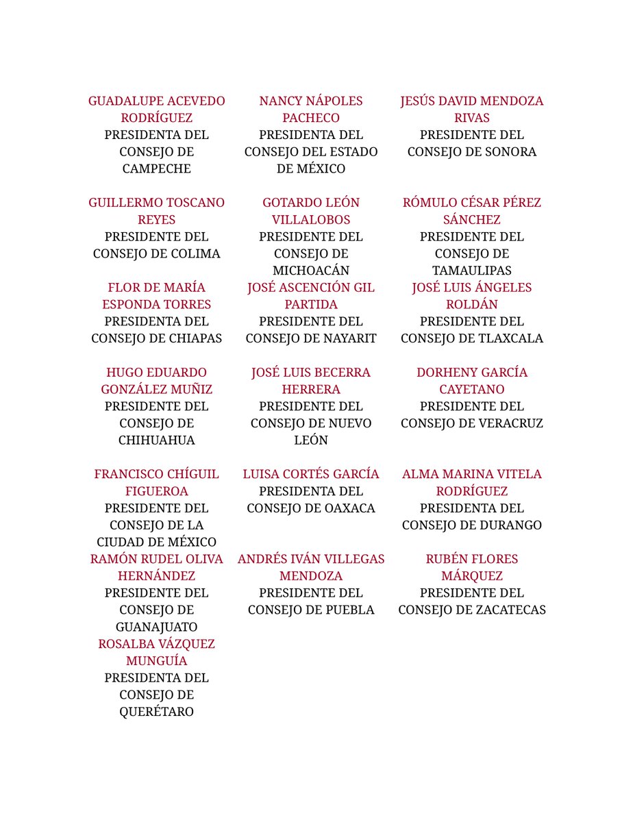 El Consejo Nacional y los Consejos Estatales refrendan el apoyo a la presidenta Claudia Sheinbaum Pardo y le desean el mayor de los éxitos en la cumbre del G7