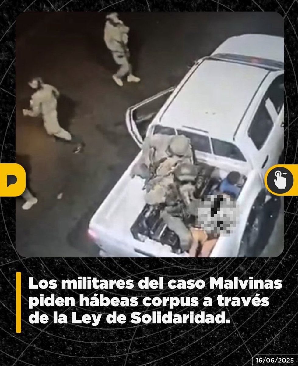 LO DICHO! La Ley de Solidaridad, abría la puerta a que los 17 militares del caso Las Malvinas, por el principio de favorabilidad, salgan! 

Lo peor, es que es totalmente legal y procedente. Si niegan el HC es porque le metieron la mano a los jueces! La norma que invocan, y lo