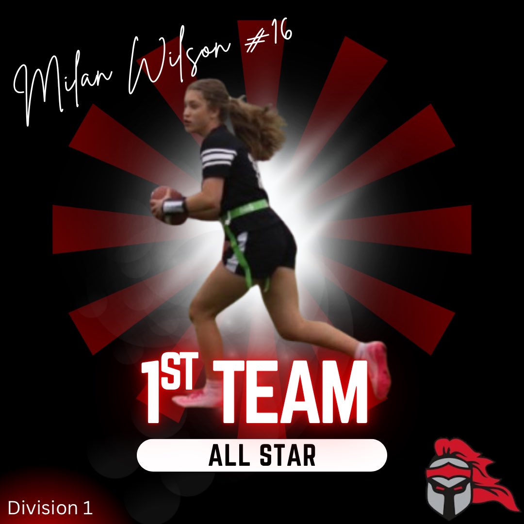 Congratulations to our Division 1 First Team Allstars on Offense. #8 Alexis Schwenk 16, #9 Mia Hauser, #10 Addyson Gizzi, and #16 Milan Wilson. <a href="/LHS_Athletics1/">Lancaster Athletics</a>