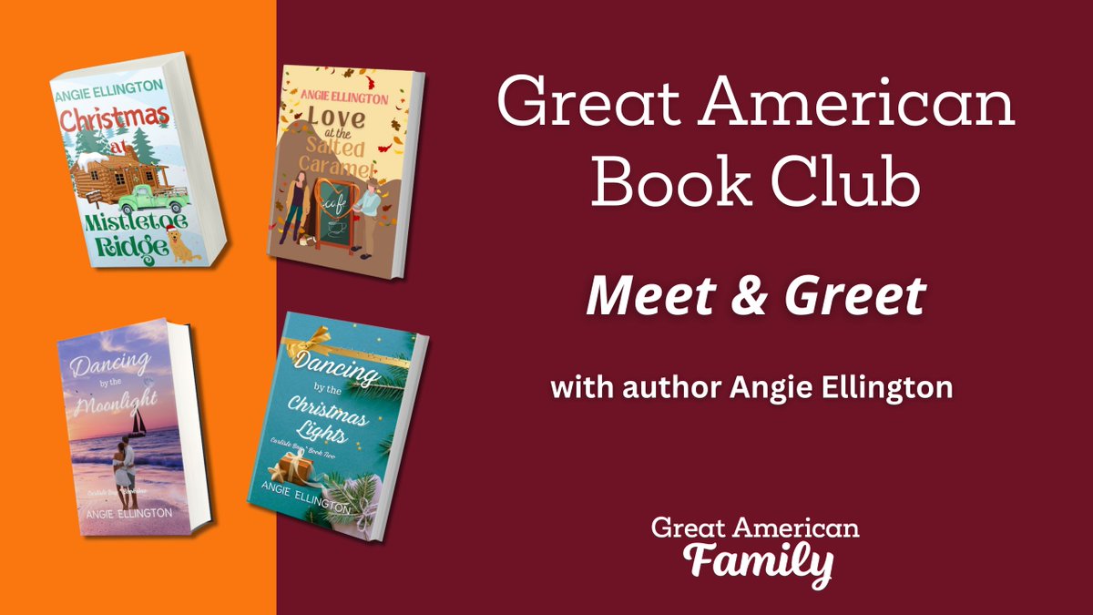 GAfamilyTV's tweet photo. Mark your calendars! 🎉 The Great American Book Club welcomes Angie Ellington on June 26 at 7/6c for a can't-miss author event. Sign up now at https://t.co/9aUKhvTDru 📚 https://t.co/vzkCONyaeb