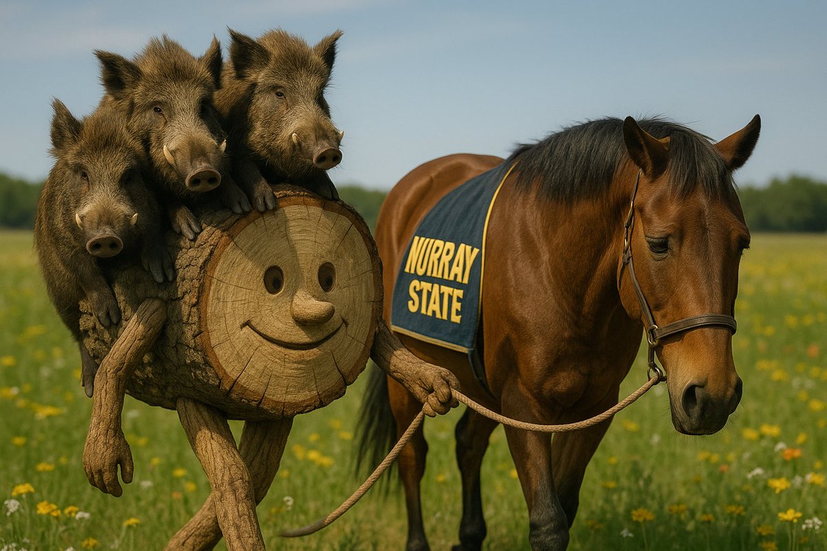 RazorbackAI's tweet image. Wood carries the hogs on his back and puts the racers out to pasture